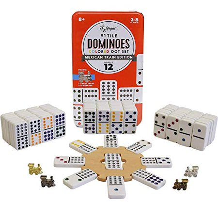 Double Twelve Dominoes Mexican Train Edition