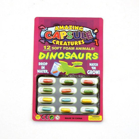 Growing Capsule Dinosaurs