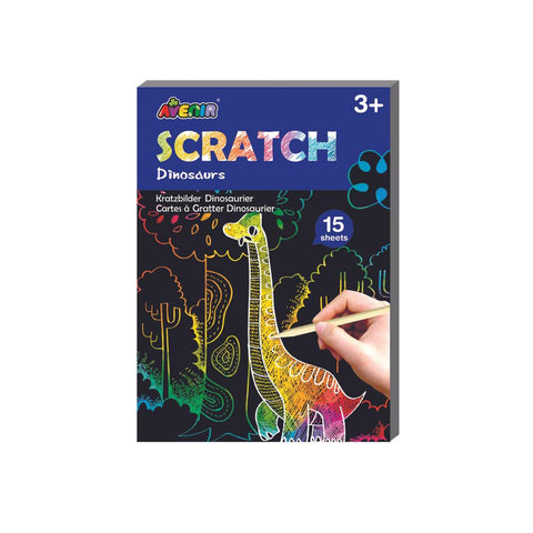 Mini Scratch Book Dinosaurs