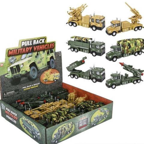 Assorted Die Cast Military Vehicles
