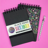 Ooly DIY Black Paper Sketchbook 5"x 7.5"