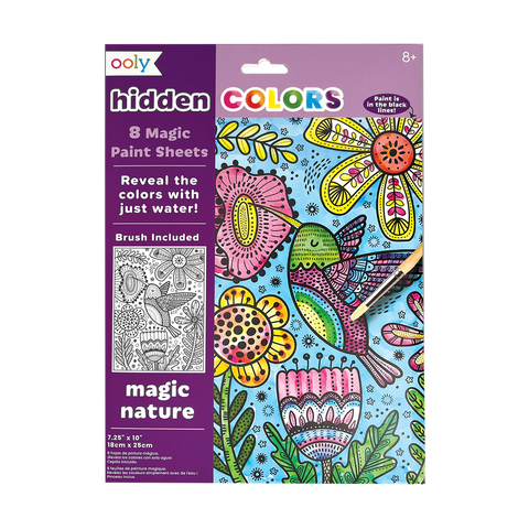 Ooly Hidden Colors Magic Paint Sheets Magic Nature
