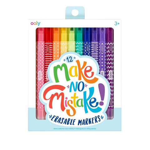 Ooly Make No Mistake Eraseable Markers 12 Pk