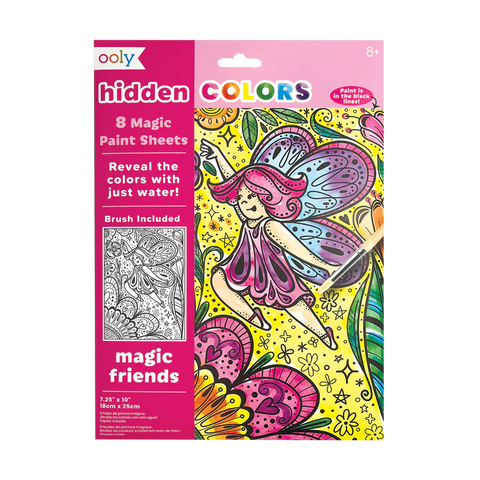 Ooly Hidden Colors Magic Paint Sheets Magic Friends