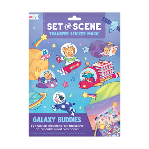 Ooly Set The Scene Transfer Sticker Magic Galaxy Buddies