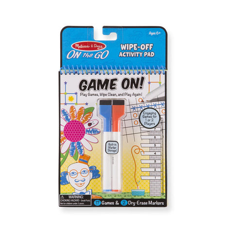 Wipe Off Activity Pad Game On