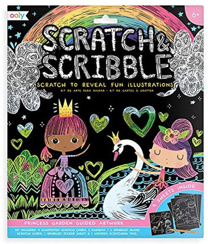 Ooly Scratch & Scribble Princess Garden
