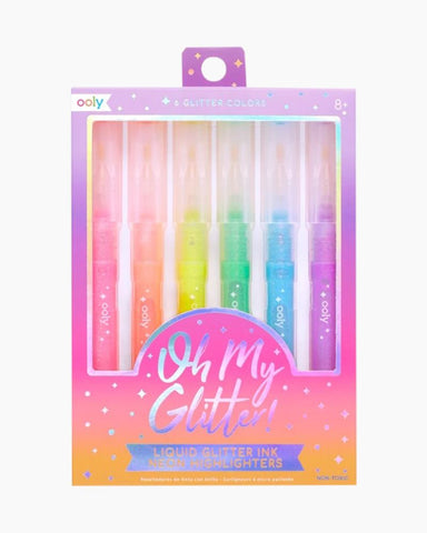 Ooly Oh My Glitter Highlighters 6 Pk