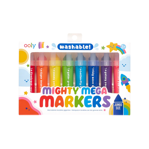 Ooly Mighty Mega Washable Markers 8 Pk