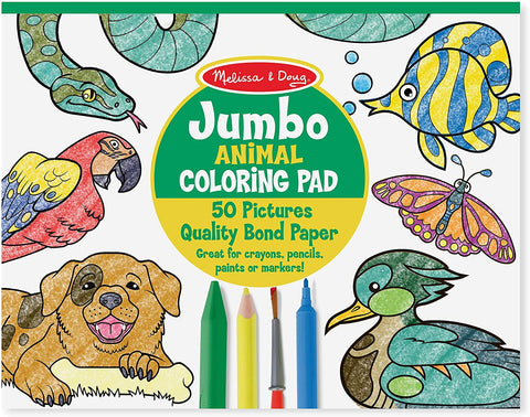 Jumbo Colouring Pad Animals