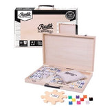 Rustik Classic Mexican Train Dominoe Set Wooden Case