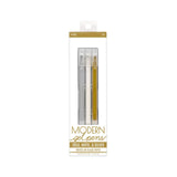 Ooly Modern Gel Pens 3 Pk Gold White Silver