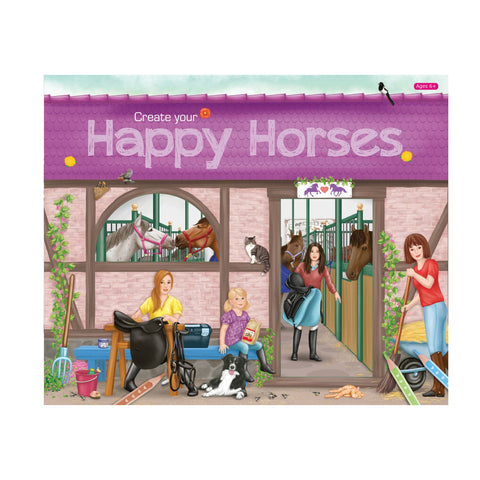 Create Your Happy Horses Sticker Book 445 Pce