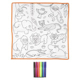 Zoo Animal Washable Coloring Mat