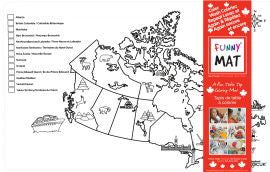 Funny Mat Map Of Canada White