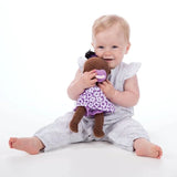 Wee Baby Stella Brown Doll Purple Dress