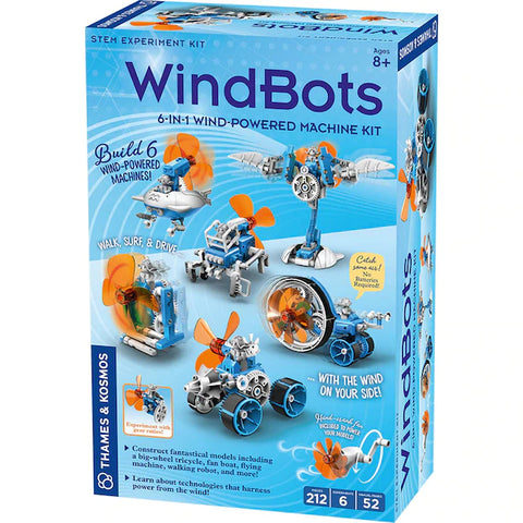 WindBots 6 In 1 Wind Powered Machine Experiment Kit 212 Pce
