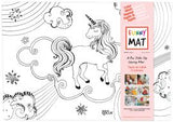 Funny Mat Unicorn White