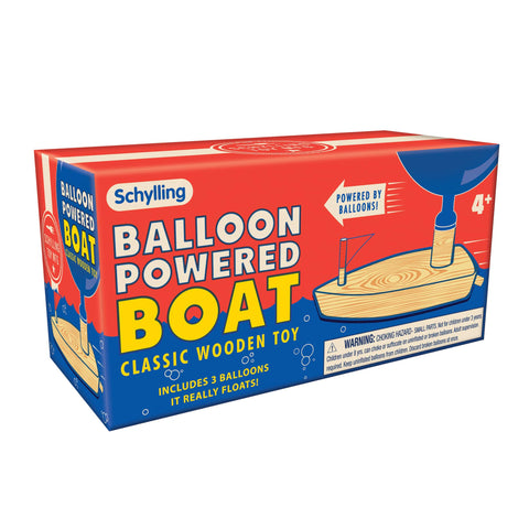 Balloon Powered Boat Classic Wooden Toy