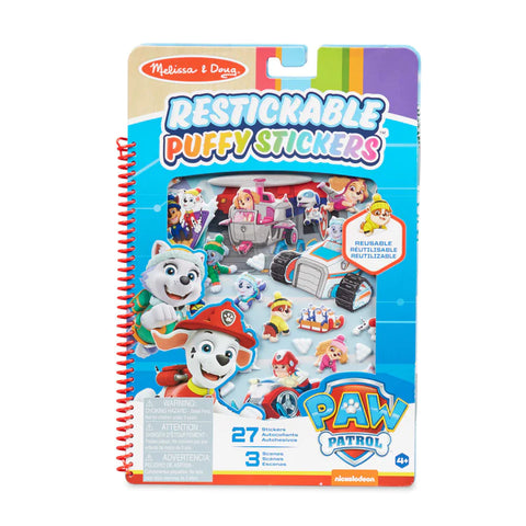 Paw Patrol Restickable Puffy Stickers Pad
