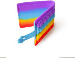 Multicolor Push Pop Wallet