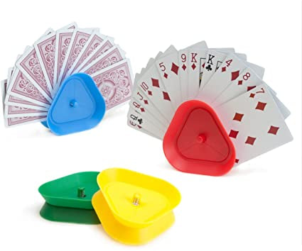 Triangle Playing Card Holders 4 Pk