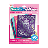 Ooly Scratch & Shine Foil Scratch Art Kit Glorious Garden