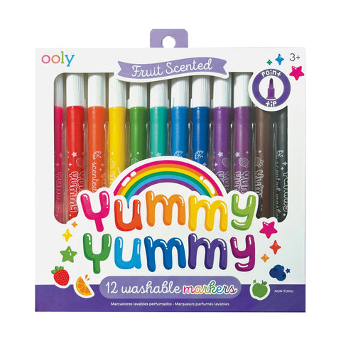 Ooly Yummy Yummy Fruit Scented Washable Markers 12 Pk