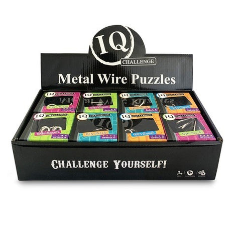 IQ Challenge Metal Wire Puzzle Asst.