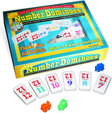 Number Dominoes Double 12 Color Coded