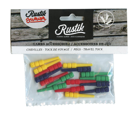 Rustik Cribbage Pegs 12 Pk Plastic