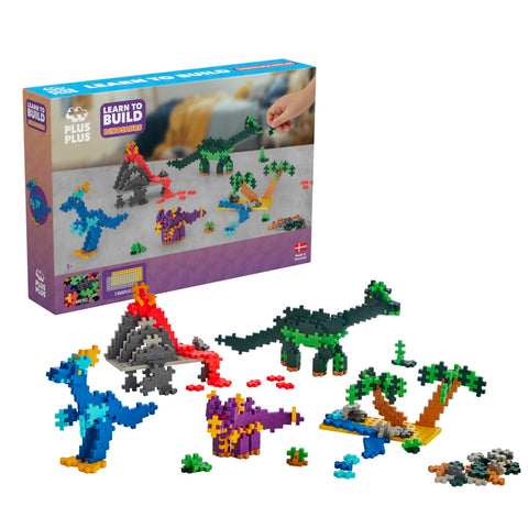 Plus Plus Learn To Build Dinosaurs 600 Pce