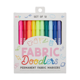 Ooly Fabric Doodlers Markers 12 Pk