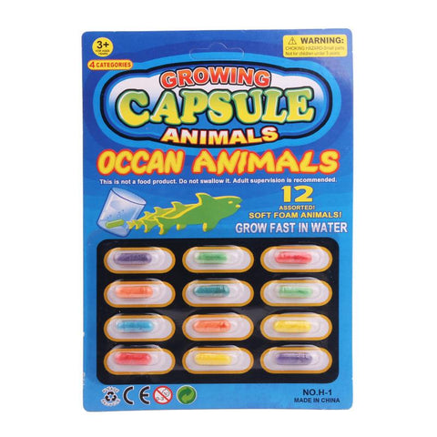 Growing Capsule Ocean Animals